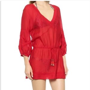 Vix Paula Hermanny balloon sleeve coverup - S